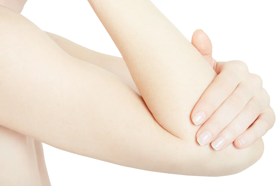 A woman's arm after lipo with j-plasma procedure
